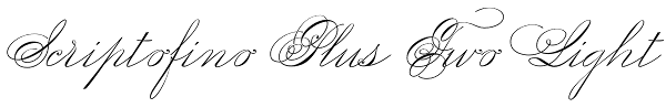 Scriptofino Plus Two Light Font