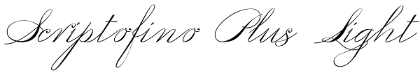 Scriptofino Plus Light Font