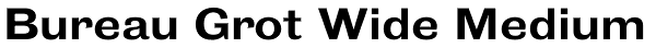 Bureau Grot Wide Medium Font