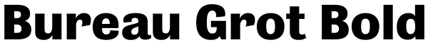 Bureau Grot Bold Font