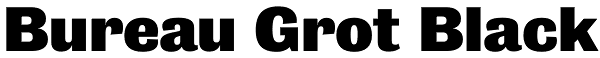 Bureau Grot Black Font