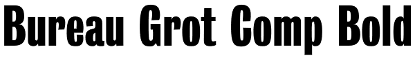Bureau Grot Comp Bold Font