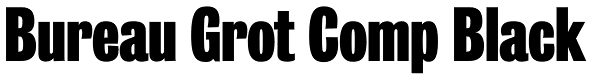Bureau Grot Comp Black Font