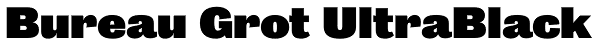 Bureau Grot UltraBlack Font
