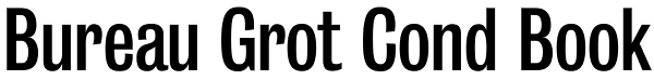 Bureau Grot Cond Book Font
