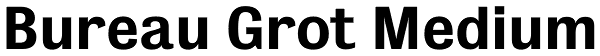Bureau Grot Medium Font
