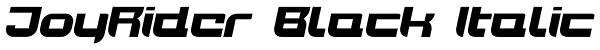 JoyRider Black Italic Font