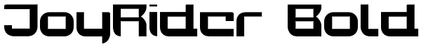 JoyRider Bold Font