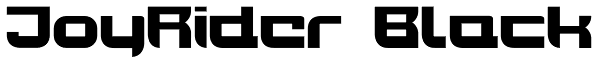 JoyRider Black Font