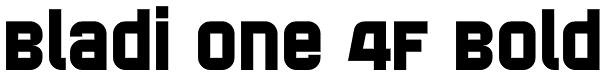 Bladi One 4F Bold Font
