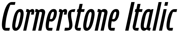 Cornerstone Italic Font