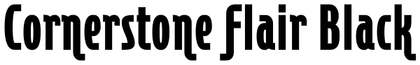 Cornerstone Flair Black Font