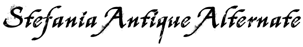 Stefania Antique Alternate Font