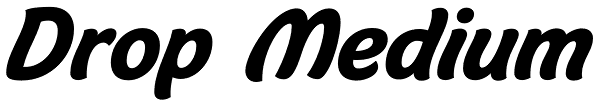 Drop Medium Font