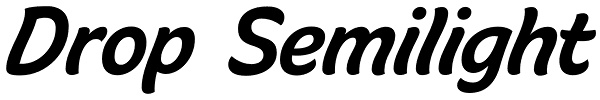 Drop Semilight Font