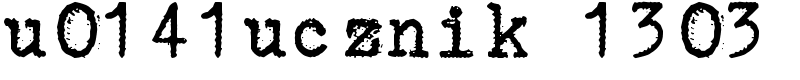 u0141ucznik 1303 Font