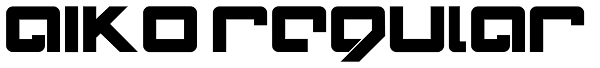AIKO Regular Font
