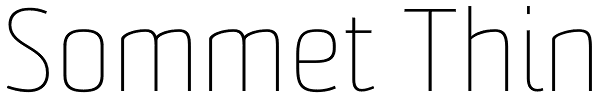 Sommet Thin Font