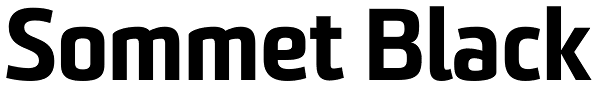 Sommet Black Font