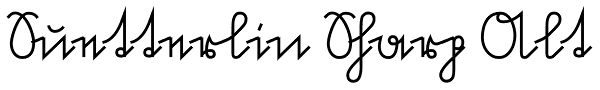 Suetterlin Sharp Alt Font