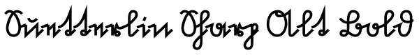 Suetterlin Sharp Alt Bold Font