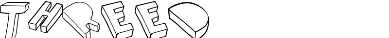 threed Font