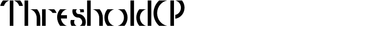 ThresholdCP Font