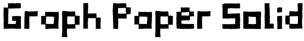 Graph Paper Solid Font