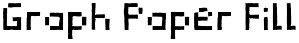 Graph Paper Fill Font