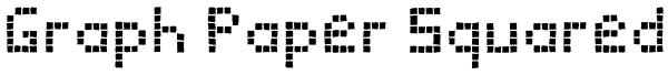 Graph Paper Squared Font
