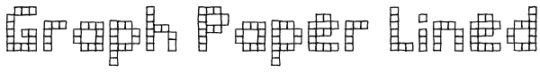 Graph Paper Lined Font