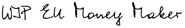WIP EU Money Maker Font