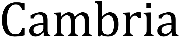 Cambria Font