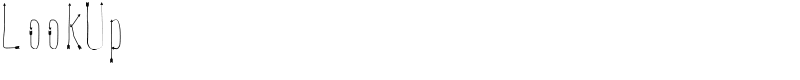LookUp Font