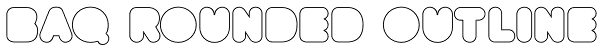 BAQ Rounded Outline Font