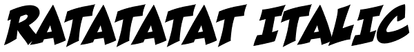 Ratatatat Italic Font