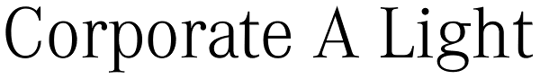 Corporate A Light Font