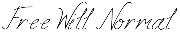 Free Will Normal Font