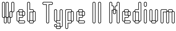 Web Type II Medium Font