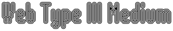 Web Type III Medium Font