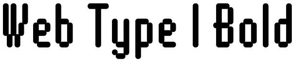 Web Type I Bold Font