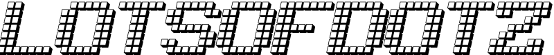 LotsOfDotz Font