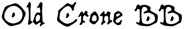 Old Crone BB Font