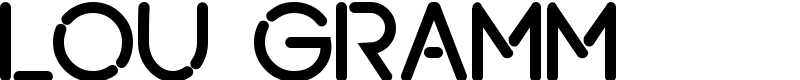 Lou Gramm Font
