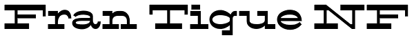 Fran Tique NF Font