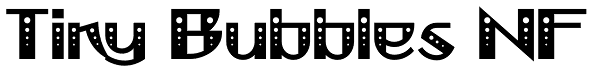 Tiny Bubbles NF Font