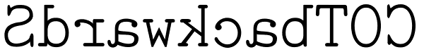 SdrawkcabTOC Font
