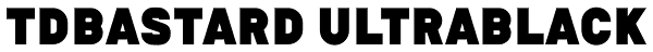 tdBastard UltraBlack Font