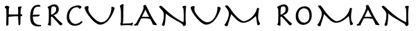 Herculanum Roman Font