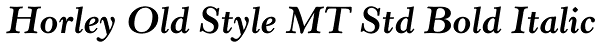 Horley Old Style MT Std Bold Italic Font